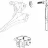SRAM Schelle Für Anlötumwerfer Wide -Mountainbikes Verkäufe 11 7618 000 derailleurs front spare parts
