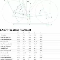 Cannondale Topstone LAB71 Frameset - 2023 -Mountainbikes Verkäufe C23 LAB71 TopstoneFrameset GeoTable